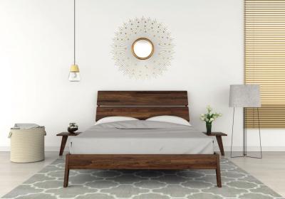 Lit en bois moderne et élégant Meubles d'intérieur commerciaux Facile à installer