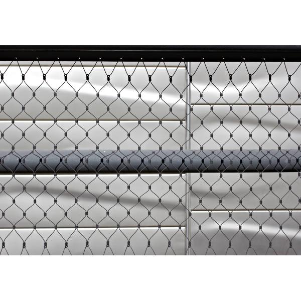 Knotted and Woven Architectural Rope Mesh SUS304 316 Cable Mesh Fencing