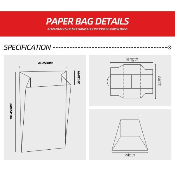 бумажный мешок квадрата 40pcs/Min 450GSM нижний делая машину