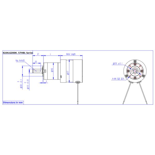 Низкая стоимость Долгое время службы Бесбрюшевый двигатель Dc Планетарный мотор 12v 24v 36v 48v с спиральным приводом высокого крутящего момента