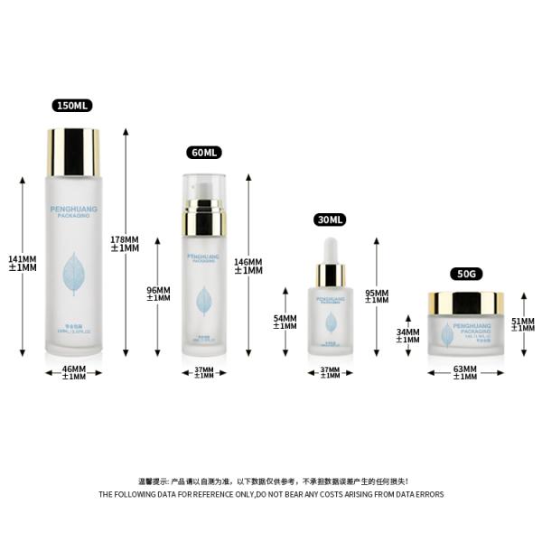 Набор OEM роскошный косметический упаковывая с крышкой 150ml круглого шарика