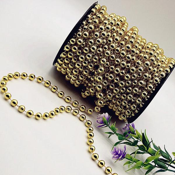 2.4mm Customized Colors Plastic Ball Chain Polished Finish for DIY Wedding