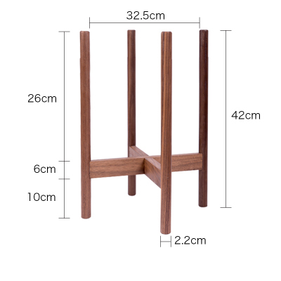 Flower/Green Plant Used Modern Design Bamboo Solid Acacia Wood Plant Pot Stand Holder