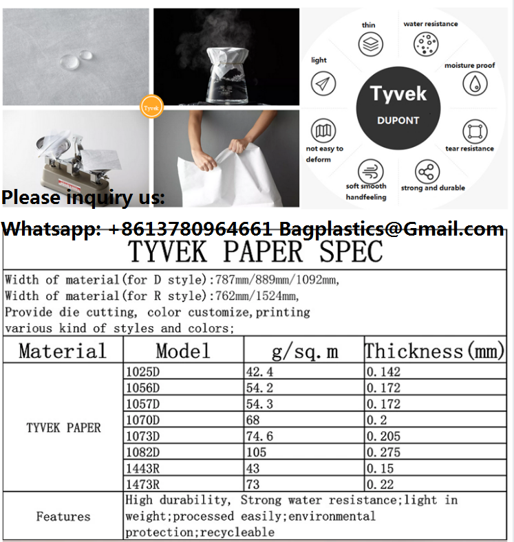 Medical Tyvek Paper Paper Fabric Dupont Paper Dupont Paper Roll Tyvek Paper Tyvek Paper Roll Dupont Tyvek Paper Roll Waterproof Synthetic Paper Untearable Paper Tyvek Paper Sheets Tear-Resistant