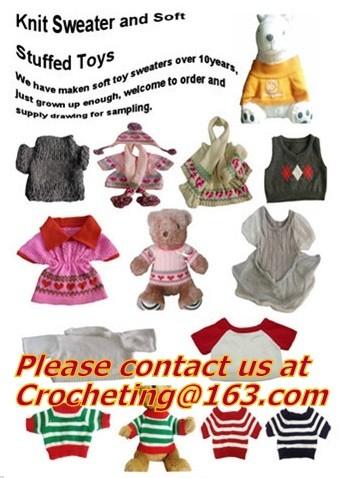Fashion & Popular Hand Made Crochet Knitted Girl Doll, panda, toy, cotton yarn custom toys