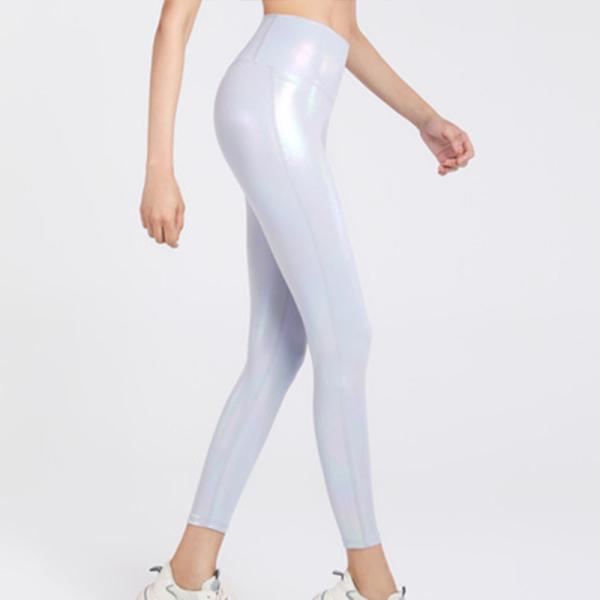 Yoga Shiny Bronzing Workout Leggings Tights High Waist Hip Lift Fitness Yoga Tights