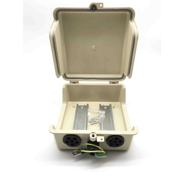 10 Pairs Outdoor DP Box STB Drop Wire Distribution Box With 230V Arrester Protection Wire Cable