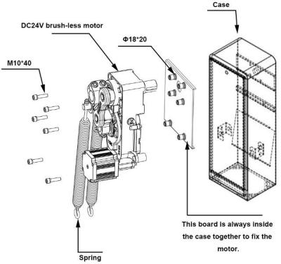 DC 24V Segurança de Controlo de Tráfego Porta de Portagem Boom Barriera Motor 140W Potência de Saída