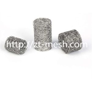 Customized Isolator Compressed Knitted Wire Mesh 10mm - 55mm 90% Filter For Automobile Engine