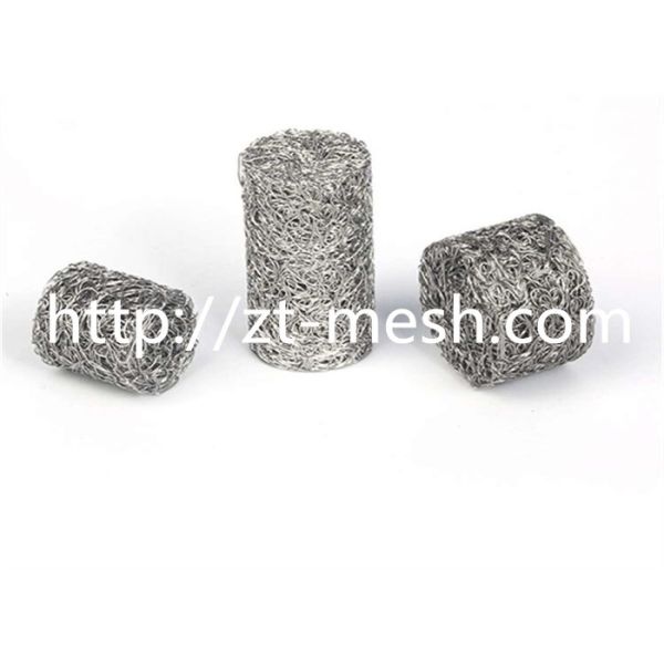 Customized Isolator Compressed Knitted Wire Mesh 10mm - 55mm 90% Filter For Automobile Engine