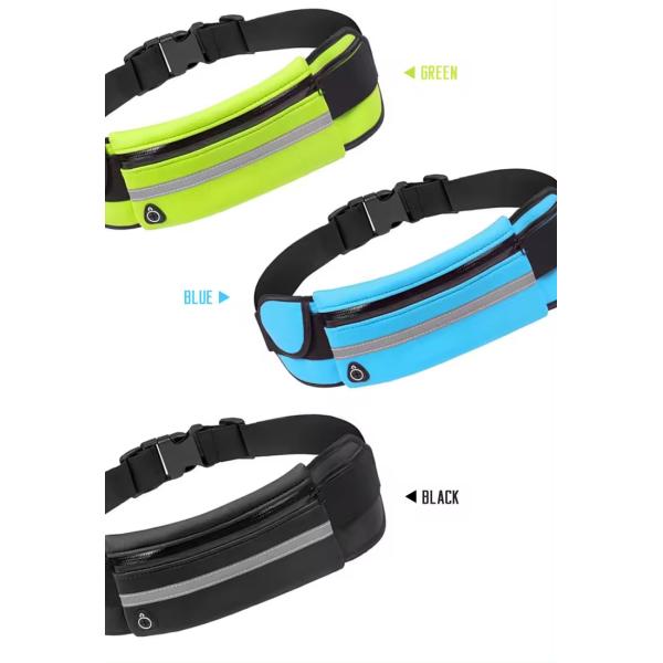 Outdoor Neoprene Waterproof Hiking Cycling Running Belt Waist Bag Customized Color