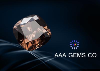 Light Brown Cushion Cut Moissanite Diamond 6mm For Decoration