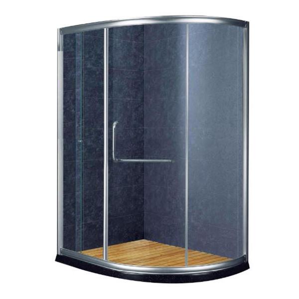 304 Stainless Steel Bath Shower Cabinet Black Chrome Aluminum Finish