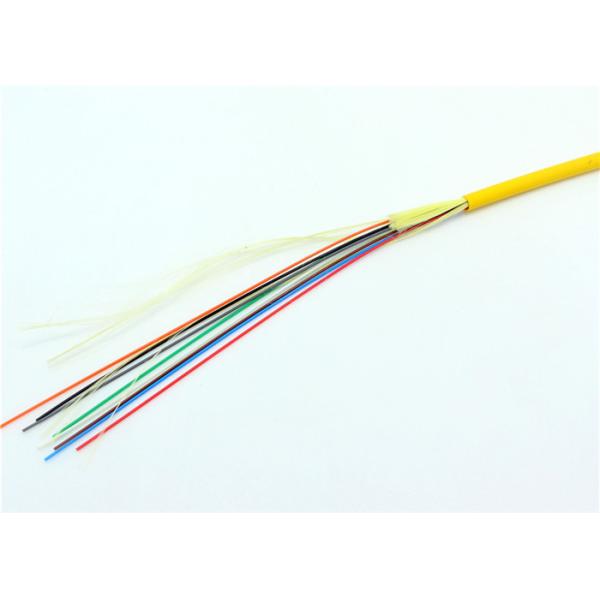 10D 20D Yellow LSZH Multi Fiber Optic Cable Indoor Mini Break Out Cable