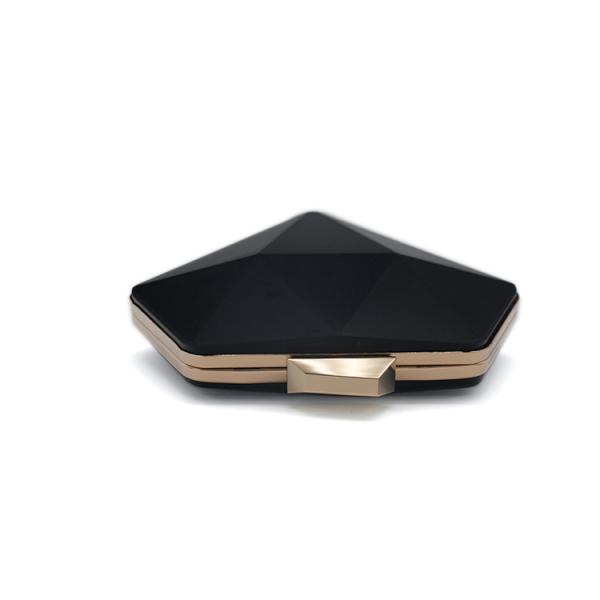 Pentagonal Shape Gold Metal Clasp Box Clutch Frames For Woman Evening Bag