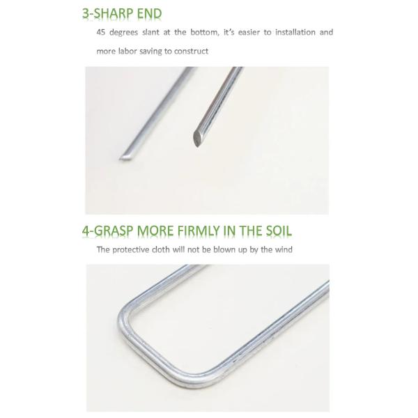 Garden landscape staples U shape pins turf nails