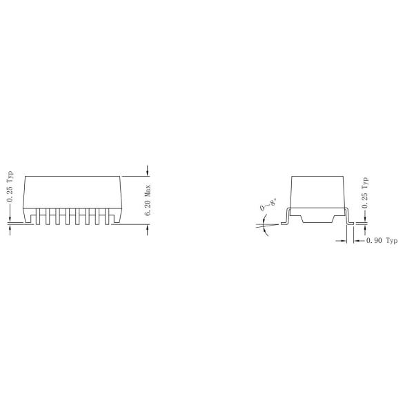 SM51108L High Frequency Transformer 10 / 100 Base Tx VolP Modules LP2019ANL
