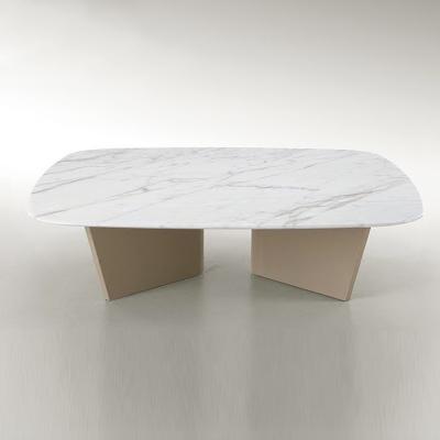 O retângulo personalizou a mesa de centro 1000mm Couchtisch luxuoso de mármore
