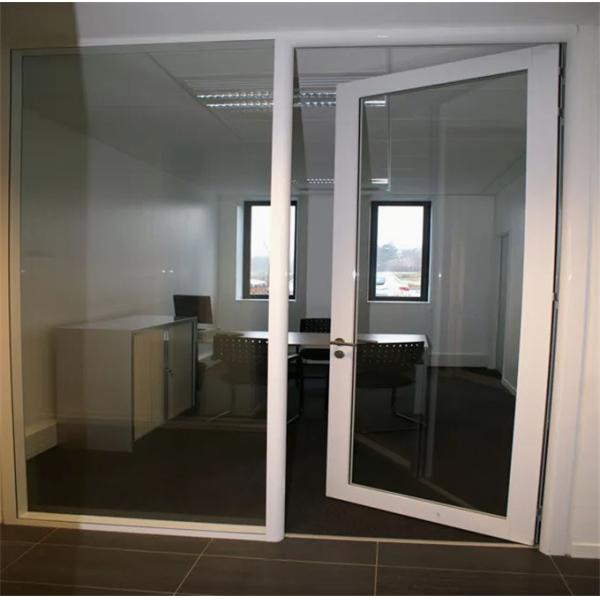 Custom High Wind Resistance Double Glass Aluminum Alloy Casement Doors for Home Office