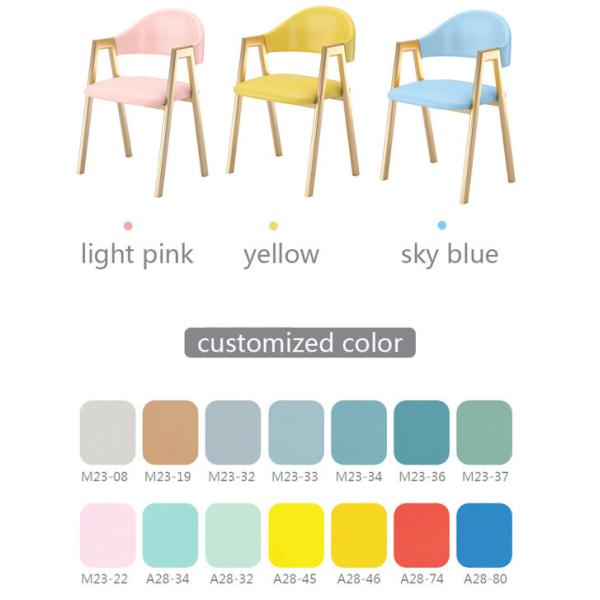 Accoudoir en bois dinant favorable à l'environnement supportable de la chaise 48x45x72cm