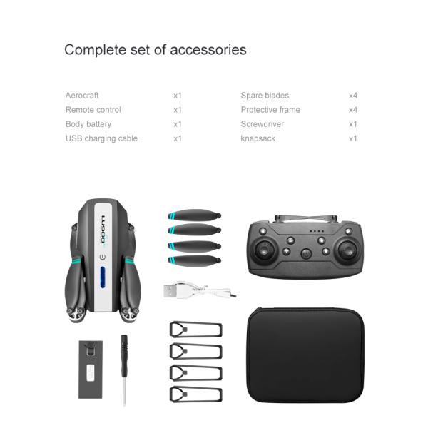 Lu900 Mini Drone 4k Dual Camera Drone With 5g Wifi Fpv Abs Remote Control Toys 100m Image Transmission Distance Yes Gyro