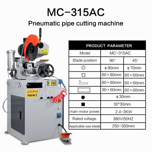 Medical Instruments MC-315AC Round Pipe Cutting Machine Garment Shops