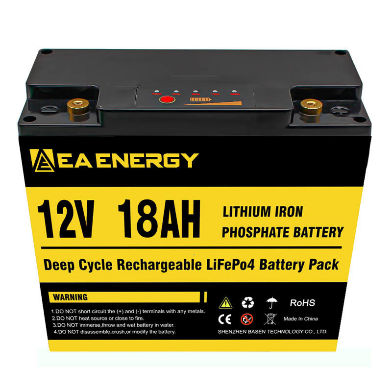 батарея цикла LiFePO4 12V 18Ah 5000+ глубокая с построенный в 20A BMS