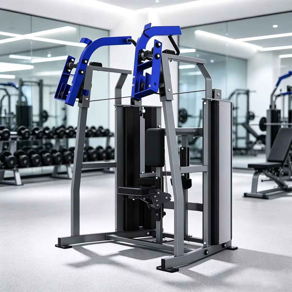 ISO Lateral Front Pull Down Machine Commercial Gym Equipment for Lat & Biceps Training