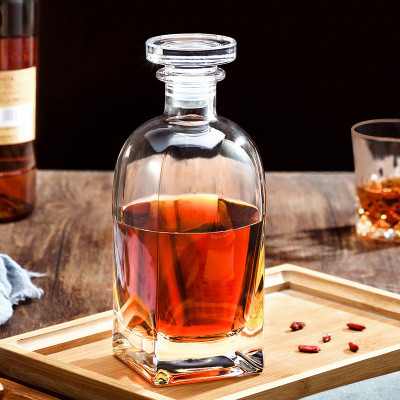 Bar Party 24oz Whisky Empty Glass Wine Bottles With Glass Tumbler