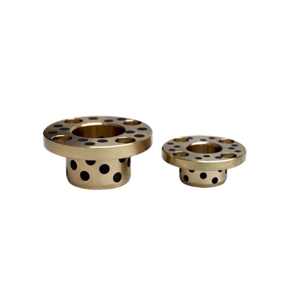 Wear Resistant Graphite Bronze Bearing with Flange for Construction Applications