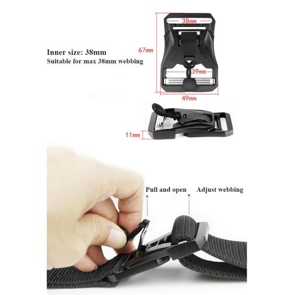 Quick Release Buckle Metal Magnetic Buckle Custom size: 49*67mm