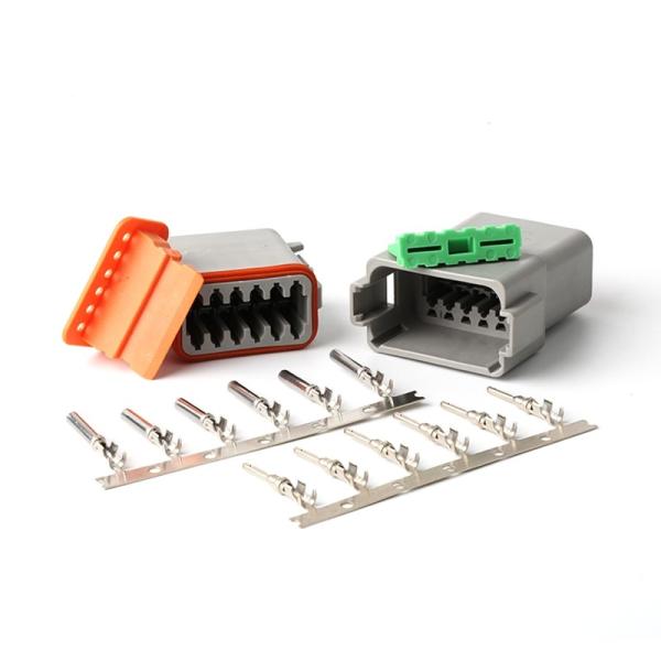 Replacement DT DT04-2P  AT Series Connectors with Pins & Wedgelock