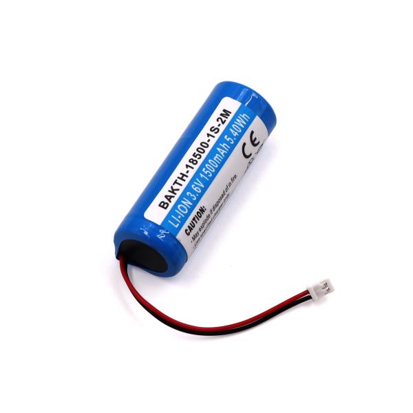 Factory Price High Capacity BAKTH-18500-1S-2M 3.6V 1500mAh Lithium Ion Rechargeable Battery Pack