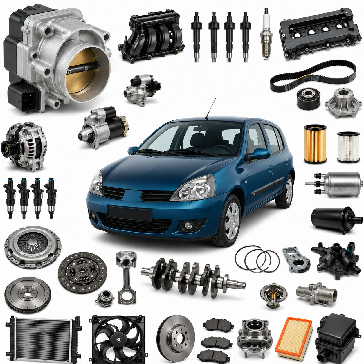 Vehicles Auto Throttle Body 8200063652 Engine Fuel Injection System