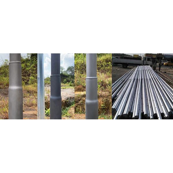 10 Corriente eléctrica tubular de acero estampada de poste el 16M Hot Dip For