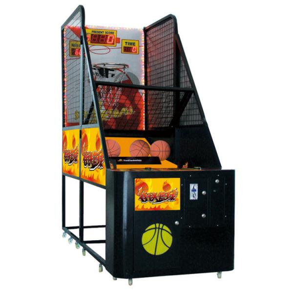 Black Basketball  Game Machine , Street Hoops Arcade Machine With Tickets