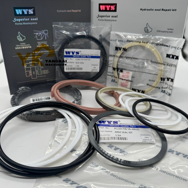 WYS PC210 Boom Arm Bucket Seal Kit 708-98-46280 708-98-48610 708-98-39610 Repair Kit