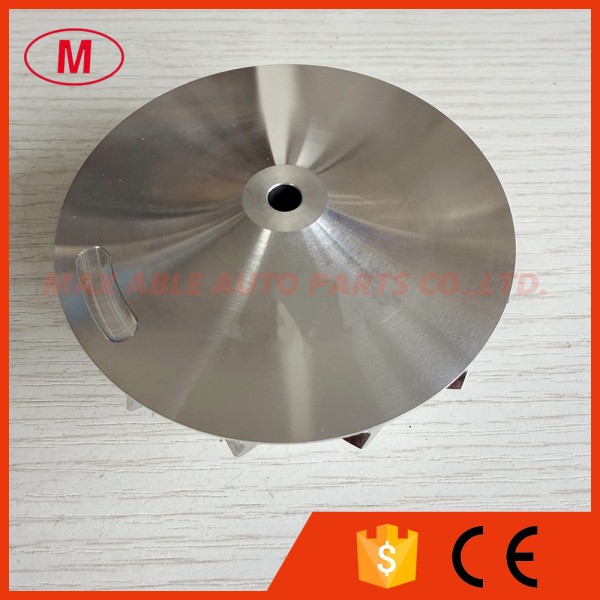 B03G reverse 55.50/76.13mm 7+7 blades Turbocharger milling/aluminum 2618/billet compressor wheel