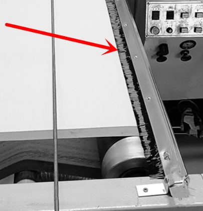 Aluminium Alloy Carbon Fiber Strip Brush Anti-Static Brush industrial brushes strip