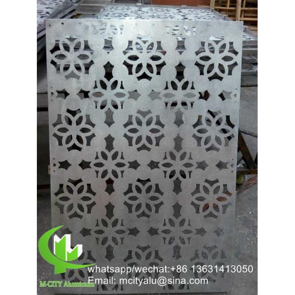 panneau de coupe laser de tournesol Panneau de revêtement en aluminium métallique Panneau sculpté pour façade