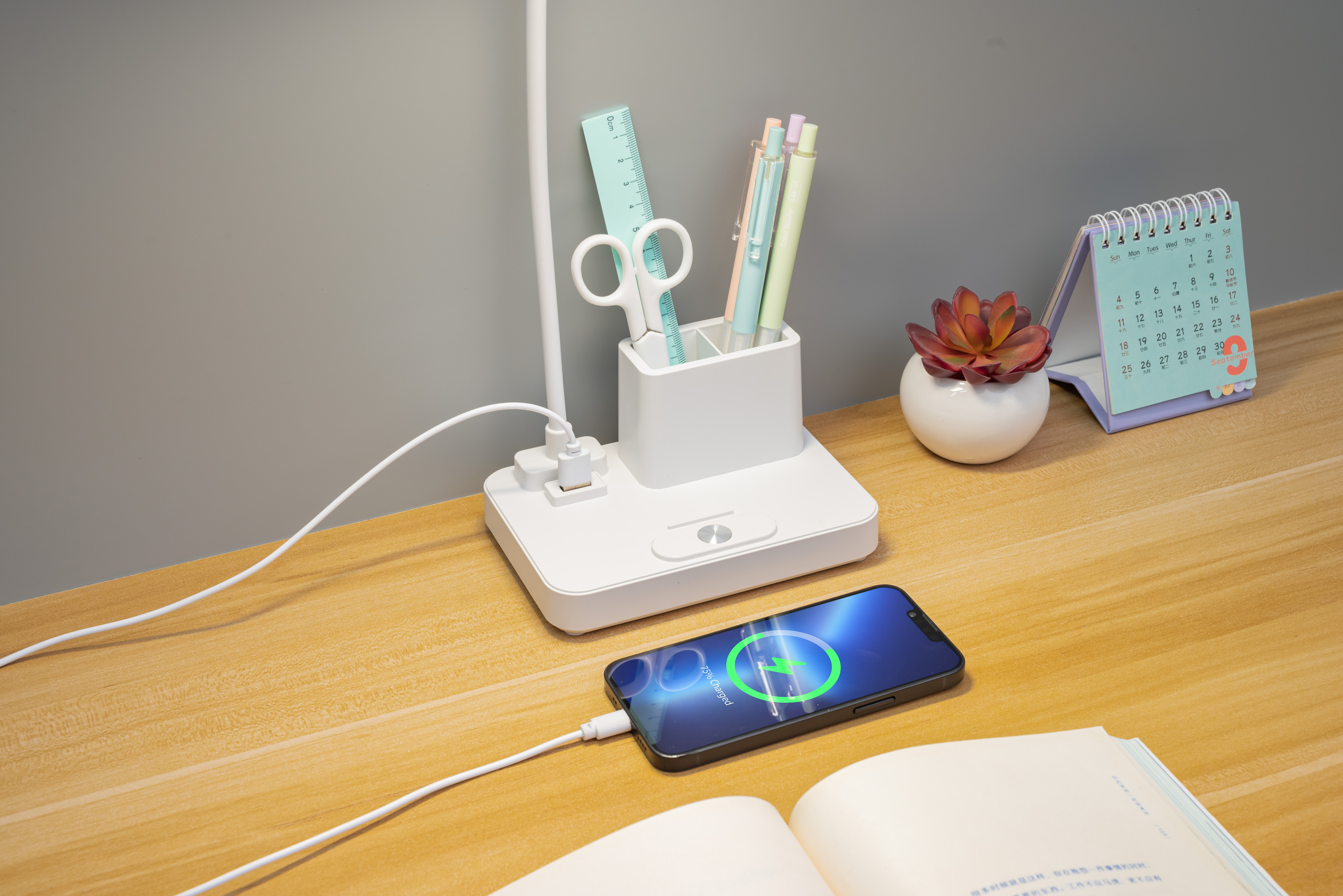 LED Desk Lamp Ideal for Study Room Bedroom Adjustable Brightness and Energy Saving Lighting Solution