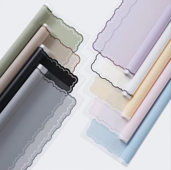 Hua Yize thickened waterproof handkerchief, flower wrapping paper, floral bouquet packaging material, wavy line, Han Su paper