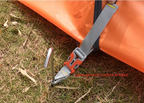 210X180X130cm Orange Waterproof PU2000mm Coated 190T Polyester Cozy Camping Tent