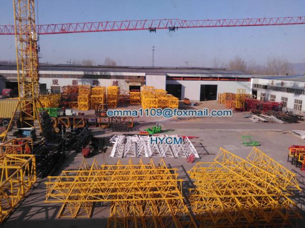TC6515 Tower Crane Electric Power Cable 10T Load 65m Boom Length