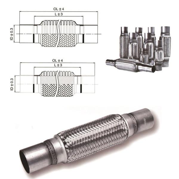 Exhaust System Exhaust Auto Spare Parts Bellows Flex Hose And Exhaust Flexible Pipe