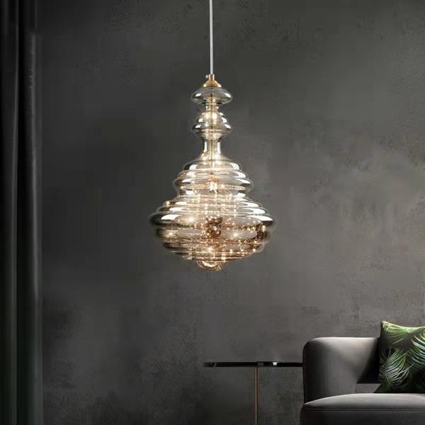 Decoration Glass Hanging Lamp for Dining Room Kitchen Bar LED Stars Glass Chandelier(WH-GP-175)