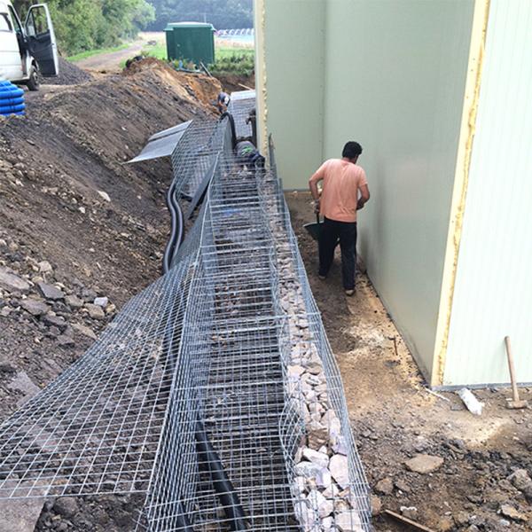 Anti Rust 1x1x0.5m Garden Gabion Box Stone Cage Galvanized Gabion Fence Wall For Sale