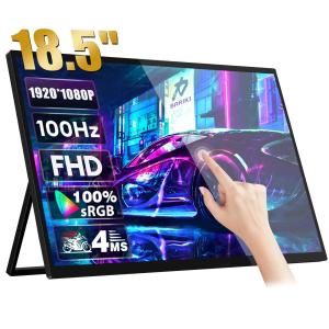 PS4 PS5 Xbox ポータブル液晶モニター タッチスクリーン 100Hz 18.5" 4K