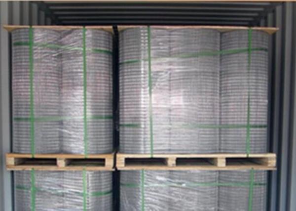 4X4 Electro Galvanized Welded Wire Fence Panels For Buliding , Wear Resistant