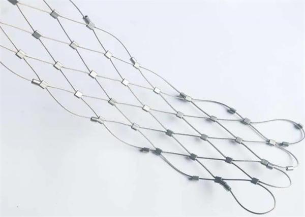 Durable 316L Helipad Safety Net , Helideck Perimeter Net Stainless Steel